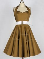 Flirting Sleeveless Lace Up Knee Length Belt Vestidos de Damas(SKU SWBD132-9BIZ)