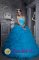 Lufkin TX Sweetheart Beaded Decorate Ruffles Customize Baby Blue Quinceanera Dresses For Sweet 16
