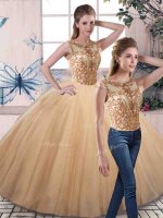 Unique Scoop Sleeveless Tulle Sweet 16 Dress Beading Lace Up(SKU YSQD079CX002BIZ)