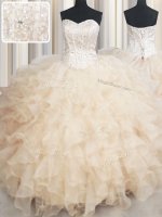Sleeveless Beading and Ruffles Lace Up Quince Ball Gowns(SKU PSSW0595BIZ)