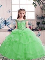 Trendy Tulle Scoop Sleeveless Lace Up Beading Child Pageant Dress in(SKU PAG1213-10BIZ)