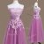 Classical Lilac Strapless Neckline Appliques Court Dresses for Sweet 16 Sleeveless Lace Up