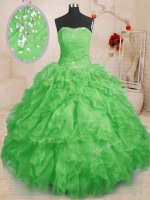 Classical Sleeveless Organza Lace Up Sweet 16 Dresses for Military Ball and Sweet 16 and Quinceanera(SKU PSSW0206-3BIZ)