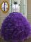 Low Price Purple Clasp Handle Scoop Appliques Quinceanera Gowns Organza Sleeveless