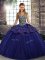 Straps Sleeveless Tulle Quinceanera Gowns Beading and Appliques Lace Up