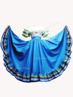 Floor Length Baby Blue Quinceanera Gown Taffeta Short Sleeves Ruffled Layers