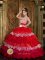 Duitama Colombia Strapless Luxurious Colorful Ruffles Layered Beading Quinceanera Gowns Organza
