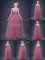 Pink Tulle Lace Up V-neck Sleeveless Floor Length Dama Dress Beading and Appliques and Ruching and Bowknot and Hand Made Flower