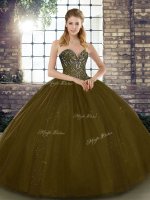 Most Popular Brown Sweetheart Lace Up Beading Sweet 16 Dresses Sleeveless(SKU SJQDDT2125002-5BIZ)