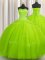 Big Puffy Tulle Lace Up Sweetheart Sleeveless Floor Length Quinceanera Dresses Beading