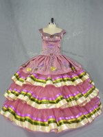Floor Length Ball Gowns Sleeveless Pink Quinceanera Dress Lace Up(SKU PSSW1056-4BIZ)