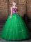 Exceptional One Shoulder Sleeveless Lace Up Floor Length Pattern Quinceanera Gown