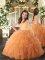 Admirable Sleeveless Ruffles Lace Up Winning Pageant Gowns