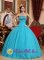 Embroidery with Exquisite Beadings Popular Turquoise Quinceanera Dress Strapless Tulle Ball Gown in Greensboro Carolina/NC