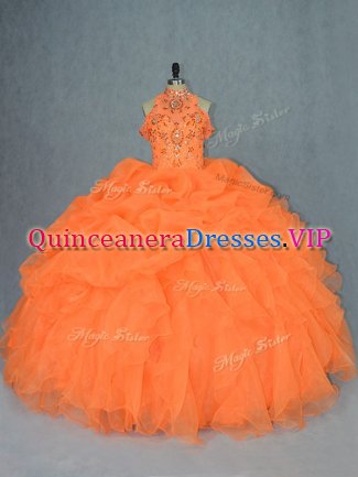 Cheap Sleeveless Beading and Ruffles Lace Up 15 Quinceanera Dress