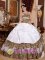 Munich Germany Beading Decorate Bodice Informal White Quinceanera Dress Strapless and sexy Leopard Ball Gown