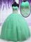 Apple Green Sweetheart Zipper Beading and Embroidery Quinceanera Dresses Sleeveless