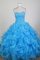 Mexican Exclusive Ball Gown Sweetheart Neck Floor-length Baby Blue Quinceanera Dress LZ426001