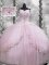 Custom Fit Lilac Vestidos de Quinceanera Military Ball and Sweet 16 and Quinceanera with Beading and Appliques V-neck Cap Sleeves Brush Train Side Zipper