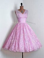 Exceptional Mini Length A-line Sleeveless Lilac Quinceanera Court of Honor Dress Lace Up(SKU SWBD126-2BIZ)