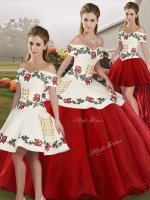 Organza Sleeveless Floor Length Sweet 16 Dresses and Embroidery(SKU SJQDDT2143008BIZ)