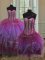 Three Piece Multi-color Sleeveless Beading Floor Length Sweet 16 Dress