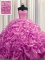 Ideal Organza Sleeveless With Train Quinceanera Dresses Court Train and Beading and Pick Ups