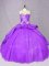 Fabulous Sleeveless Court Train Lace Up Beading Quinceanera Dress