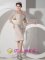 Villa Tesei Argentina Champagne Column Sweetheart Mini-length Satin Belt and Lace Quinceanera Dama Dress with Matching Jacket