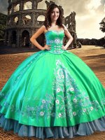 Spectacular Off the Shoulder Sleeveless Lace and Embroidery Lace Up 15 Quinceanera Dress(SKU XBQD034-3BIZ)