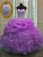 Sleeveless Lace Up Floor Length Beading and Pick Ups Sweet 16 Dresses(SKU PSSW005-20BIZ)