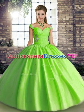 Great Sleeveless Beading Lace Up Sweet 16 Dress