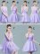 Attractive Straps Cap Sleeves Tulle Quinceanera Court Dresses Ruching and Bowknot Zipper