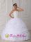Gorgeous Ruffled White Quinceanera Dress In Long Pine Nebraska/NE Lace Strapless Floor-length Organza Ball Gown
