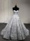 Latest Sequins Sweet 16 Dress Silver Lace Up Sleeveless Floor Length
