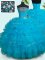 Organza Sleeveless Floor Length Military Ball Gown and Beading