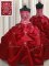 Sumptuous Sleeveless Beading and Pick Ups Lace Up 15th Birthday Dress