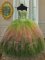 Sequins Ball Gowns Sweet 16 Quinceanera Dress Multi-color Sweetheart Tulle Sleeveless Floor Length Lace Up
