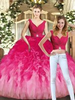 High End Floor Length Lace Up Sweet 16 Quinceanera Dress Multi-color for Sweet 16 and Quinceanera with Ruching