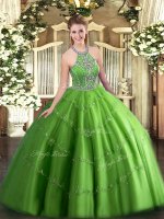 Fabulous Floor Length Ball Gowns Sleeveless Ball Gown Prom Dress Lace Up