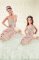 Luxurious Pink And White Sweetheart Neckline Beading and Ruffled Layers and Hand Made Flower Sweet 16 Dress Sleeveless Lace Up
