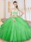 Floor Length Quinceanera Gowns One Shoulder Sleeveless Criss Cross