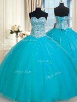 Ideal Sleeveless Beading and Sequins Lace Up Quince Ball Gowns(SKU PSSW0361-6BIZ)