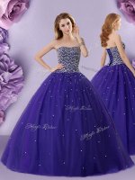 Floor Length Ball Gowns Sleeveless Purple Vestidos de Quinceanera Lace Up(SKU XFQD1316BIZ)