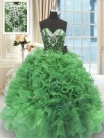 Sleeveless Lace Up Floor Length Beading and Ruffles Sweet 16 Dresses(SKU PSSW0380-5BIZ)