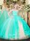 Best Selling Floor Length Apple Green Quinceanera Gowns Sweetheart Sleeveless Zipper