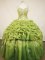 Best Seller Ball Gown Straps Floor-Length Spring Green Appliques and Beading Quinceanera Dresses Style FA-S-142