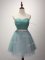 Designer Sweetheart Sleeveless Tulle Vestidos de Damas Beading and Ruching Lace Up