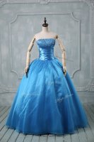 Sleeveless Lace Up Floor Length Beading and Sequins 15th Birthday Dress(SKU SWQD280BIZ)