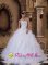 Hacheston East Anglia Embroidery With Beading Ruffles White Sweetheart Ball Gown Quinceanera Dress For Floor-length